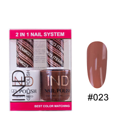 IND Nail Polish Gel & Matching Lacquer Set - #23