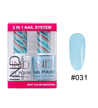 IND Nail Polish Gel & Matching Lacquer Set - #31