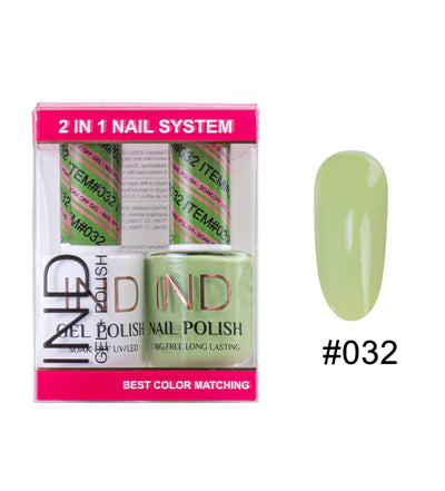 IND Nail Polish Gel & Matching Lacquer Set - #32