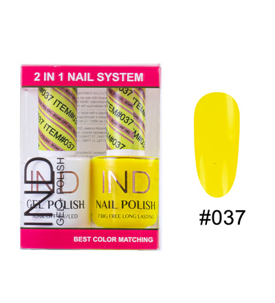 IND Nail Polish Gel & Matching Lacquer Set - #37