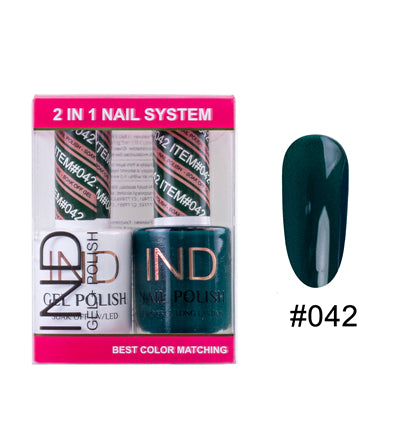 IND Nail Polish Gel & Matching Lacquer Set - #42