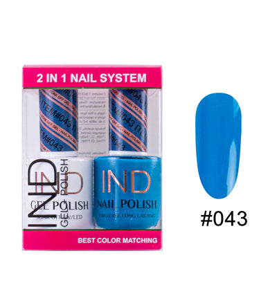 IND Nail Polish Gel & Matching Lacquer Set - #43