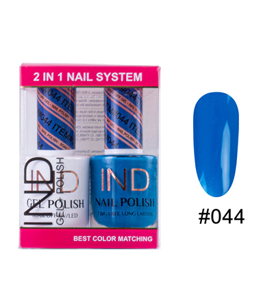 IND Nail Polish Gel & Matching Lacquer Set -