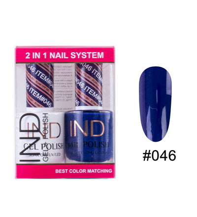 IND Nail Polish Gel & Matching Lacquer Set - #46