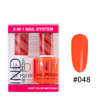 IND Nail Polish Gel & Matching Lacquer Set - #48