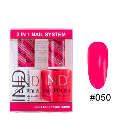 IND Nail Polish Gel & Matching Lacquer Set - #50