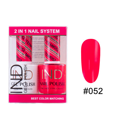 IND Nail Polish Gel & Matching Lacquer Set - #52