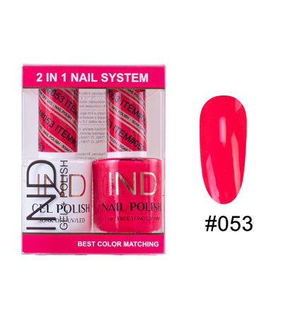 IND Nail Polish Gel & Matching Lacquer Set - #53