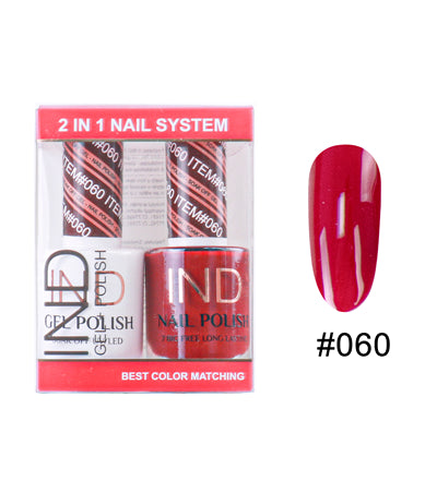 IND Nail Polish Gel & Matching Lacquer Set - #60