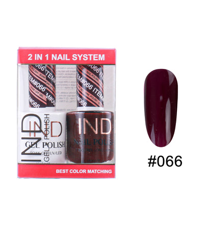 IND Nail Polish Gel & Matching Lacquer Set - #66