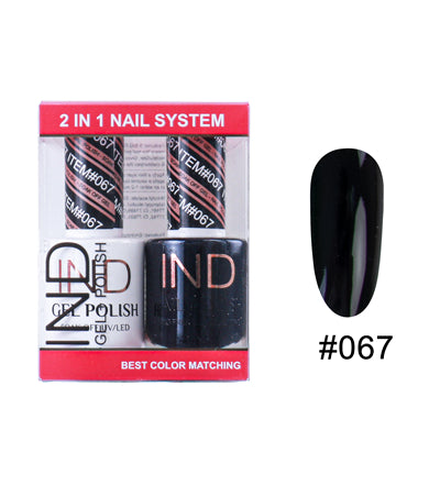 IND Nail Polish Gel & Matching Lacquer Set - #67