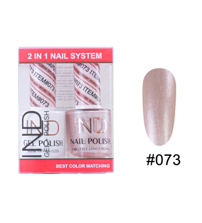 IND Nail Polish Gel & Matching Lacquer Set - #73