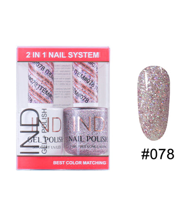 IND Nail Polish Gel & Matching Lacquer Set - #78