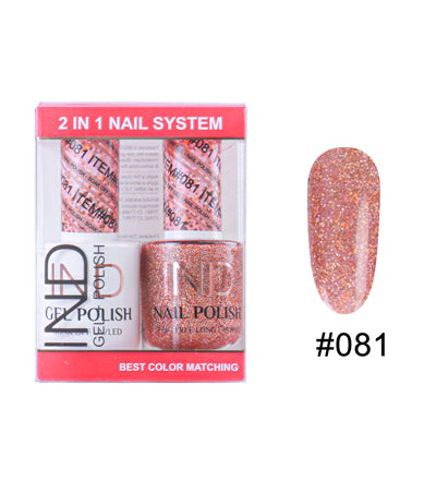 IND Nail Polish Gel & Matching Lacquer Set - #81