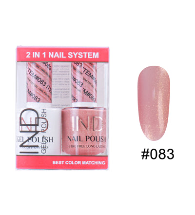 IND Nail Polish Gel & Matching Lacquer Set - #83