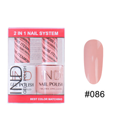 IND Nail Polish Gel & Matching Lacquer Set - #86