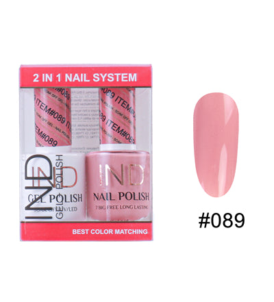 IND Nail Polish Gel & Matching Lacquer Set - #89