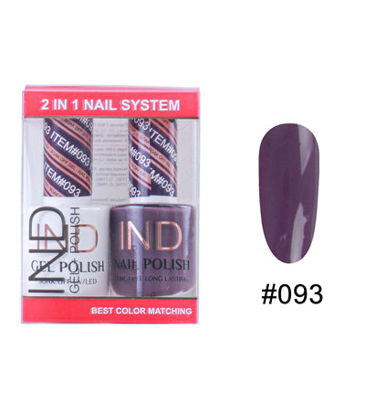 IND Nail Polish Gel & Matching Lacquer Set - #93