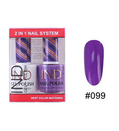 IND Nail Polish Gel & Matching Lacquer Set - #99