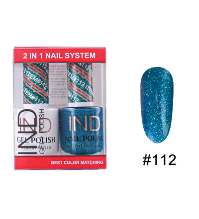 IND Nail Polish Gel & Matching Lacquer Set - #112