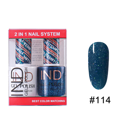 IND Nail Polish Gel & Matching Lacquer Set - #114