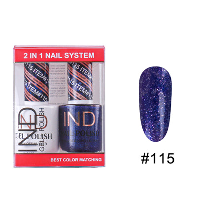 IND Nail Polish Gel & Matching Lacquer Set - #115