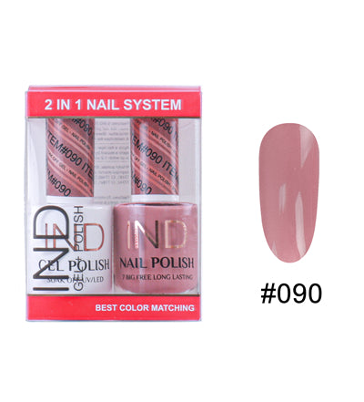 IND Nail Polish Gel & Matching Lacquer Set - #90