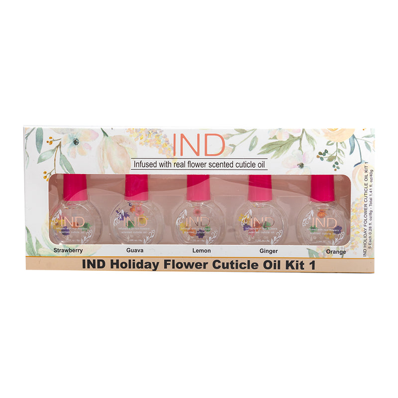 IND Holiday Flower Cuticle Oil Kit / 5pcs ( kit 2 )