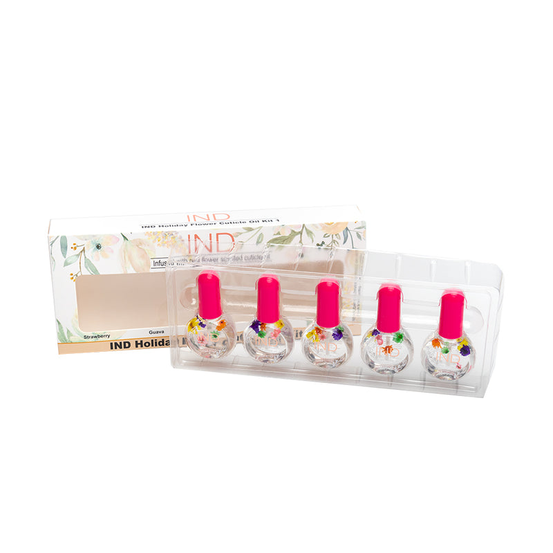 IND Holiday Flower Cuticle Oil Kit / 5pcs ( kit 2 )