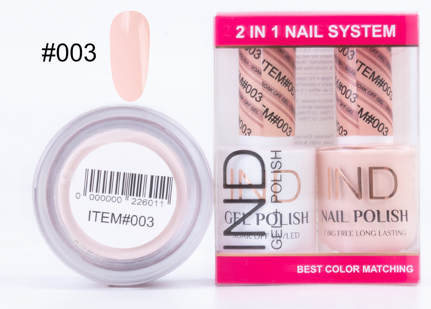 IND 3 IN 1 Combo Gel +Lacquer+dipping powder - #03