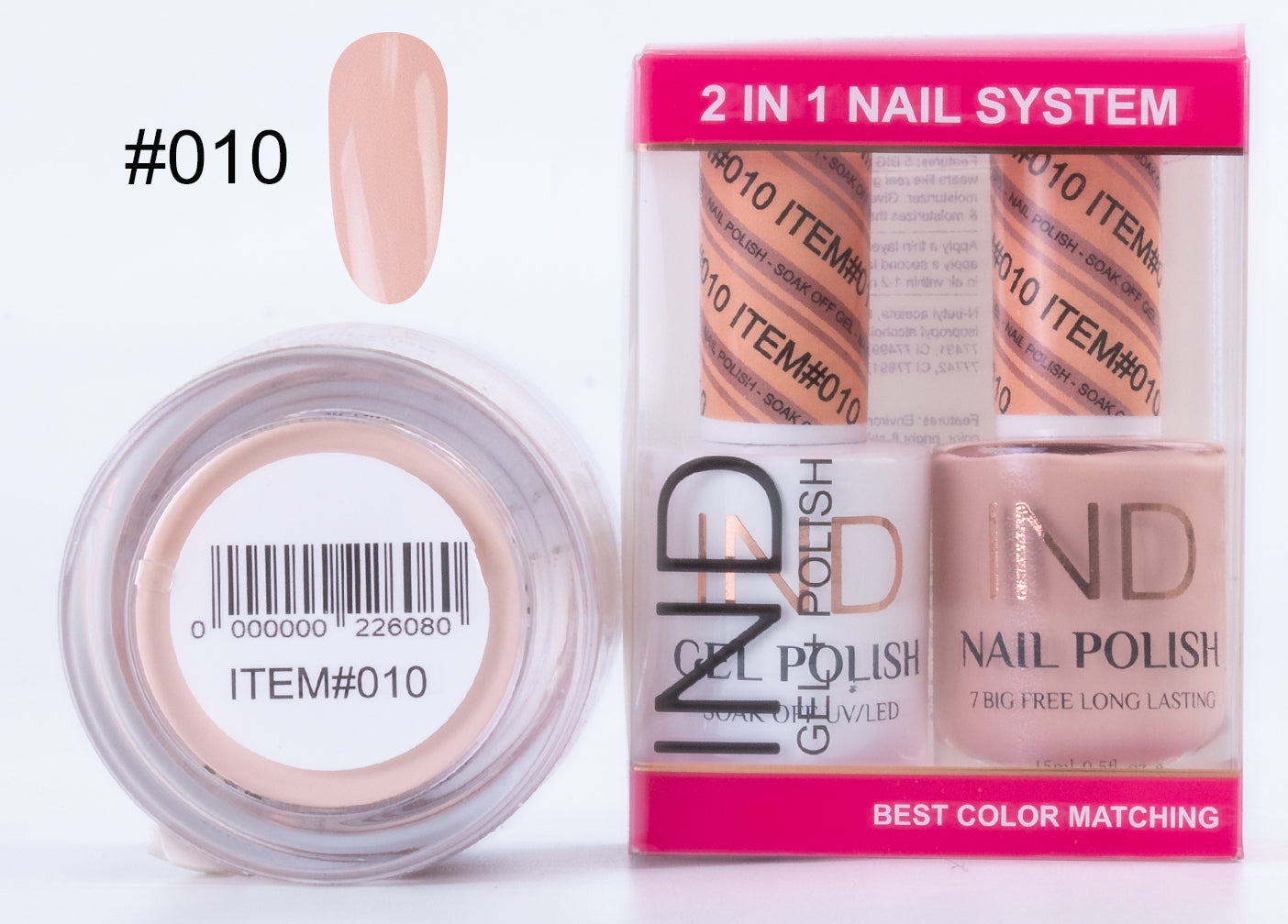 IND 3 IN 1 Combo Gel +Lacquer+dipping powder - #10