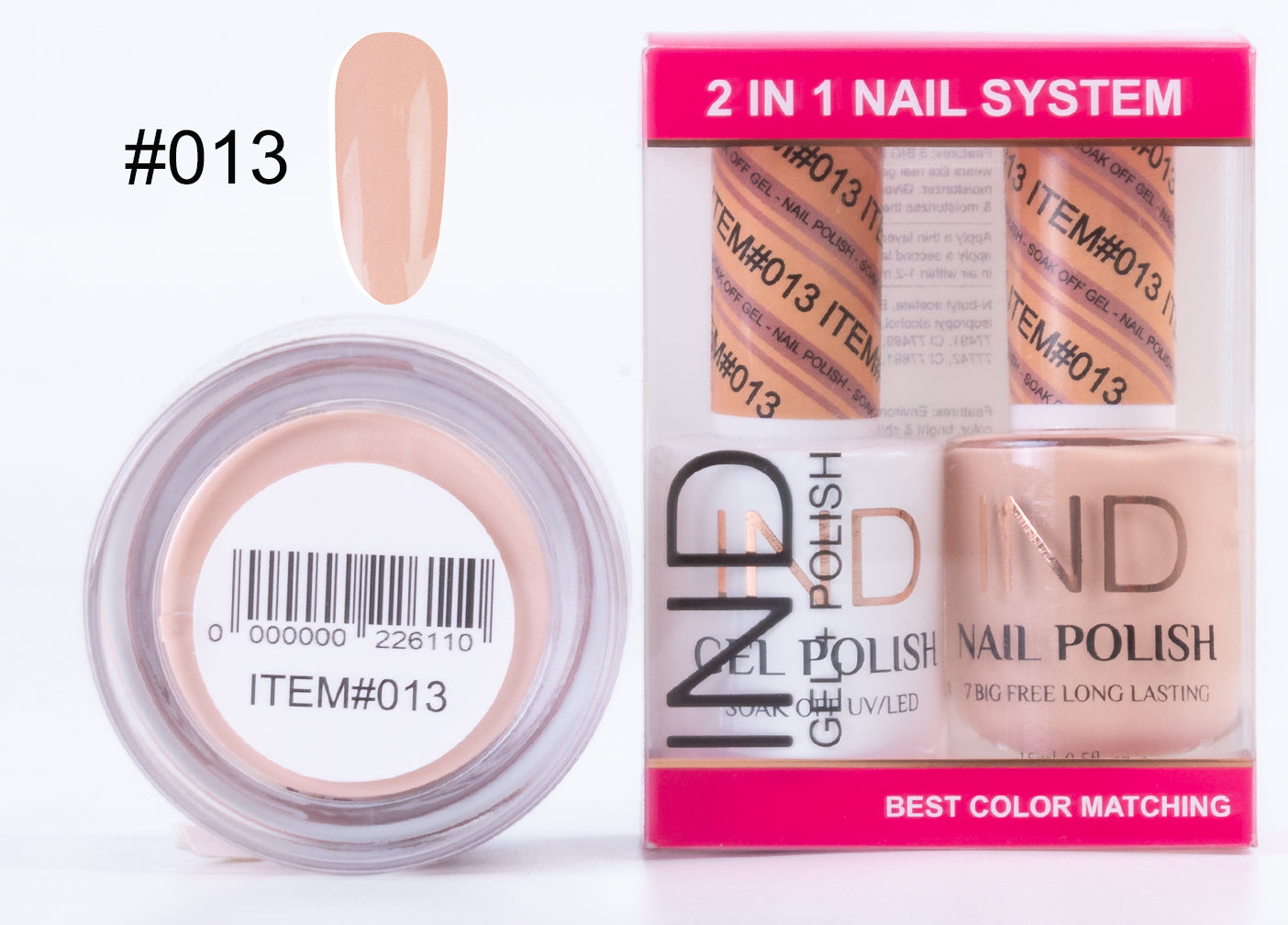 IND 3 IN 1 Combo Gel +Lacquer+dipping powder - #13