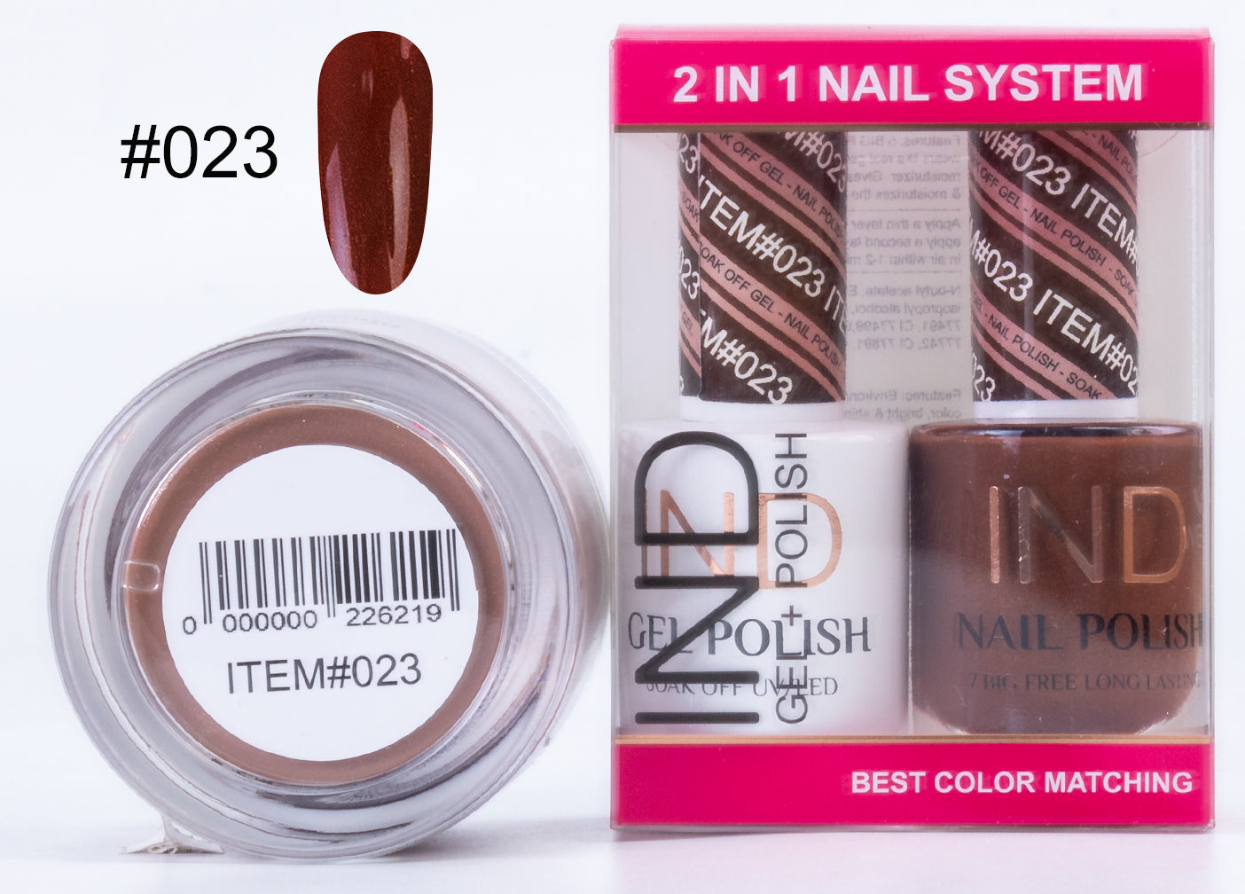 IND 3 IN 1 Combo Gel +Lacquer+dipping powder - #23