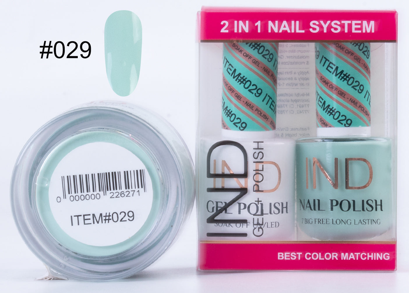 IND 3 IN 1 Combo Gel +Lacquer+dipping powder - #29