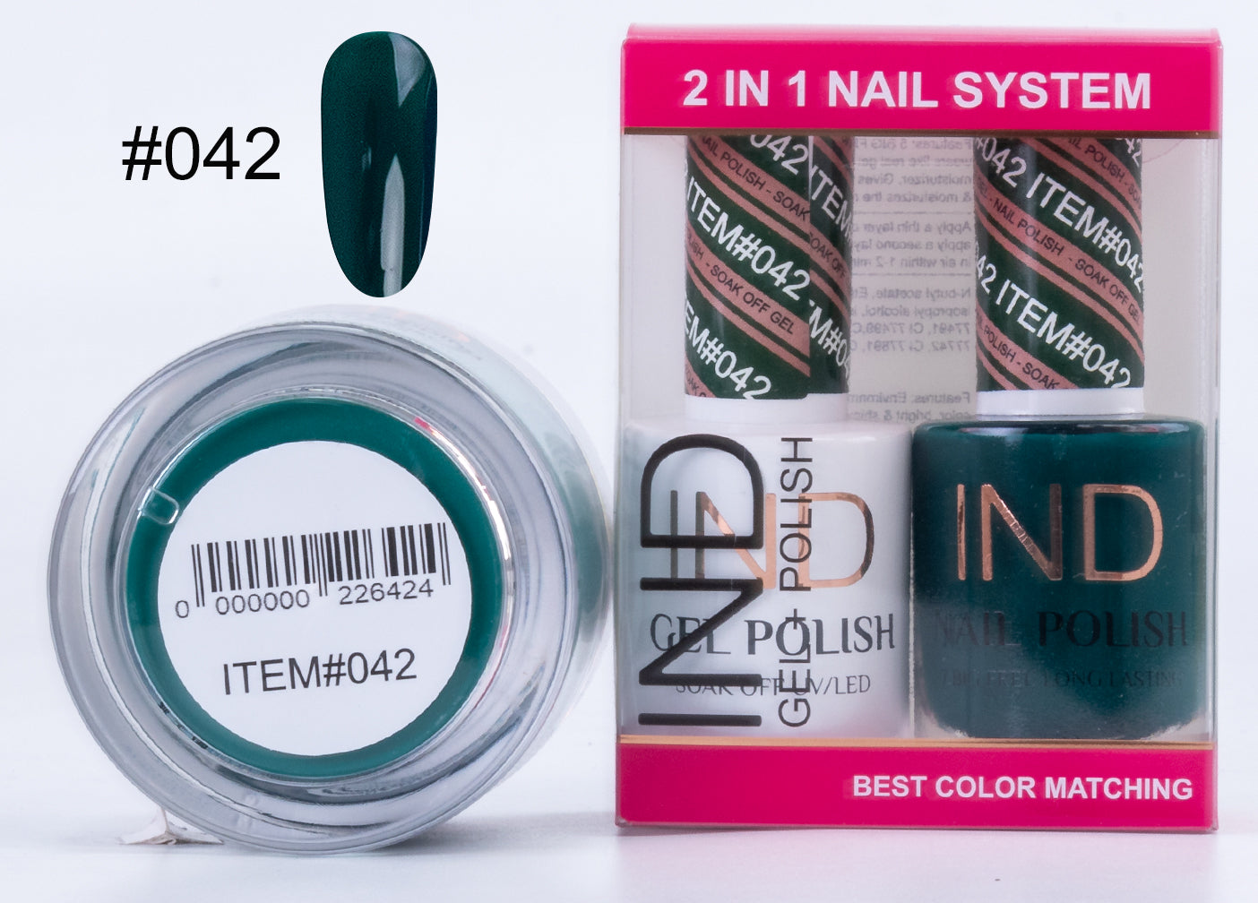 IND 3 IN 1 Combo Gel +Lacquer+dipping powder - #42