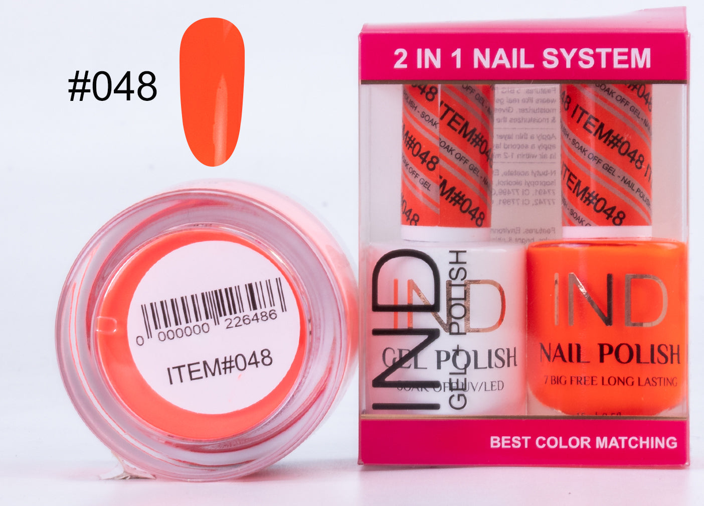 IND 3 IN 1 Combo Gel +Lacquer+dipping powder - #48