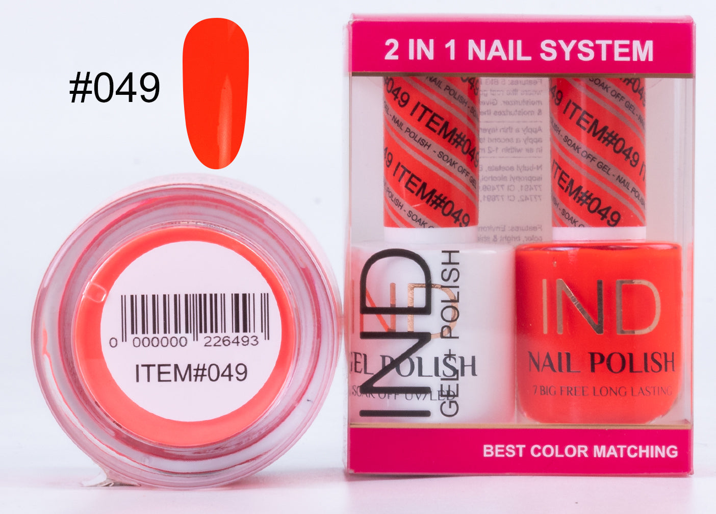 IND 3 IN 1 Combo Gel +Lacquer+dipping powder - #49