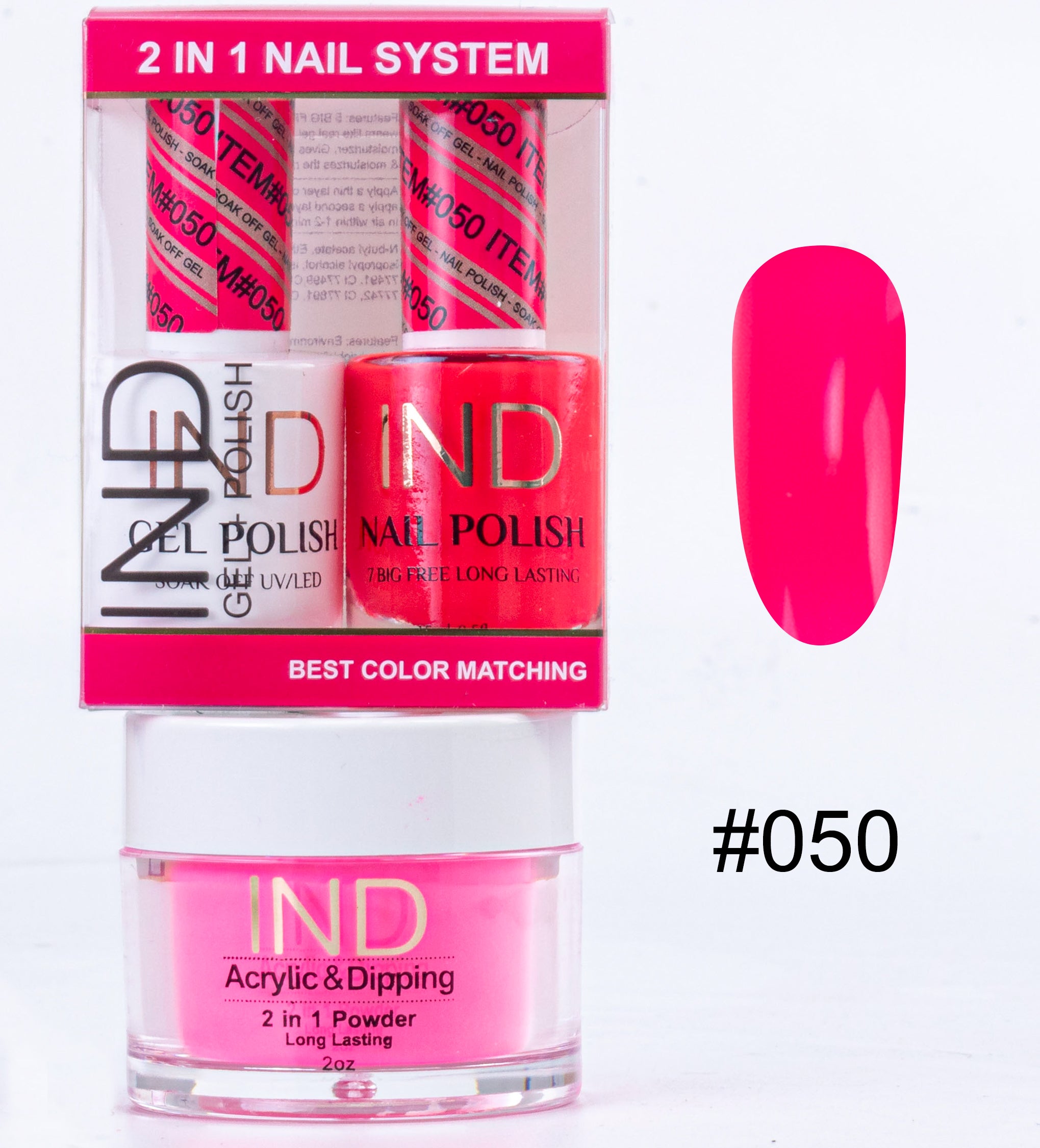 IND 3 IN 1 Combo Gel +Lacquer+dipping powder - #50