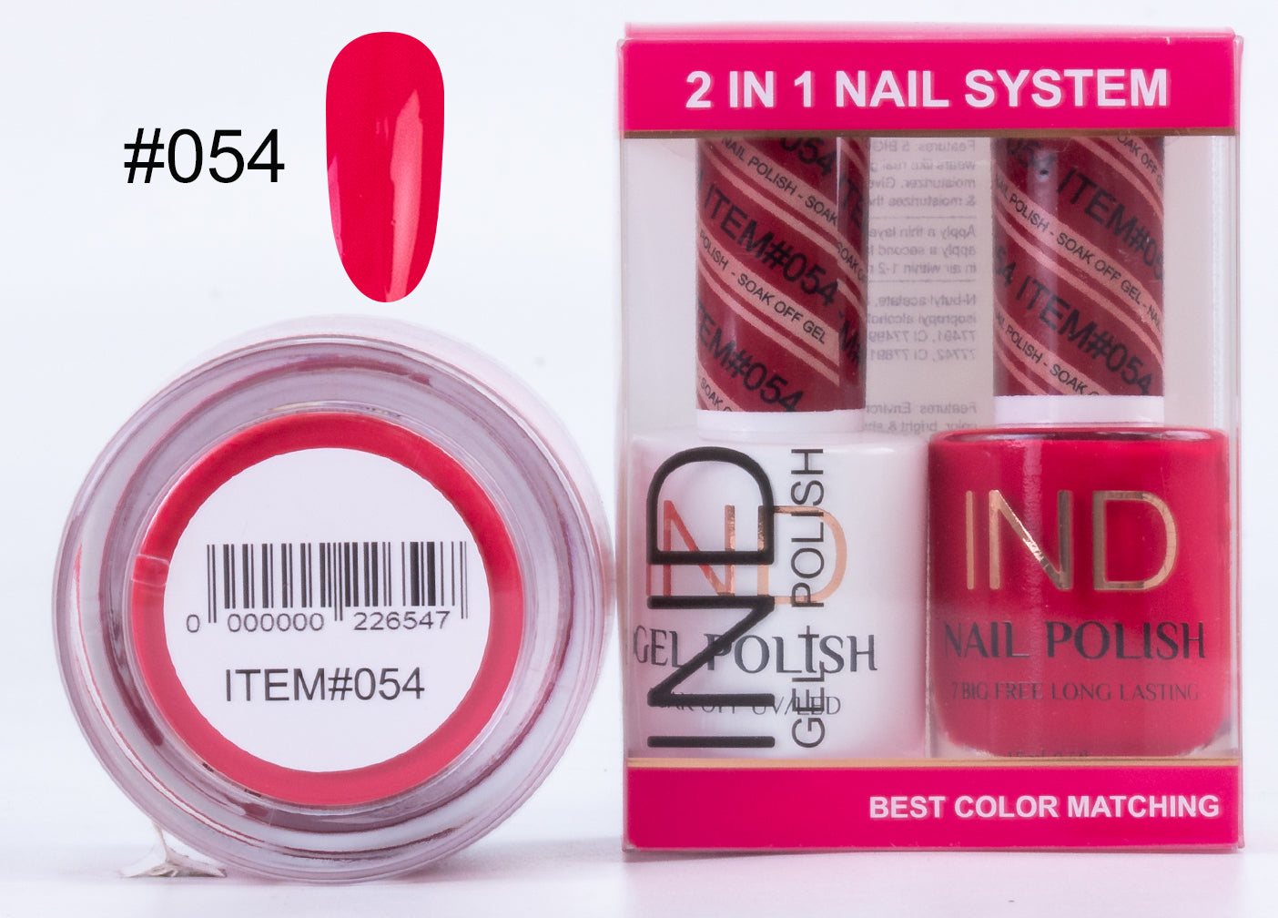 IND 3 IN 1 Combo Gel +Lacquer+dipping powder - #54