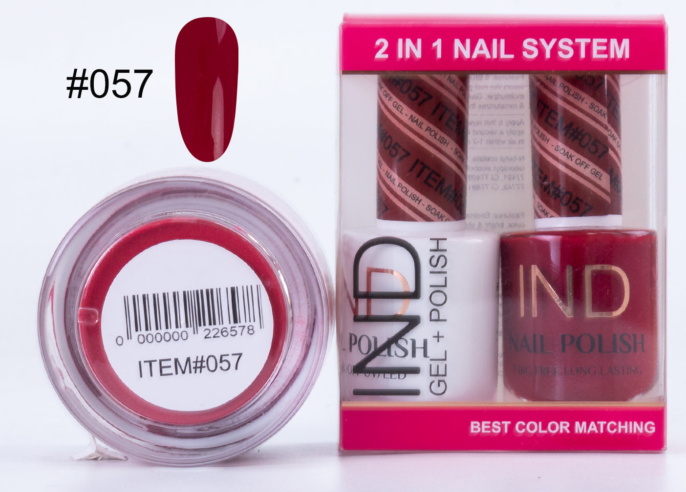 IND 3 IN 1 Combo Gel +Lacquer+dipping powder - #57