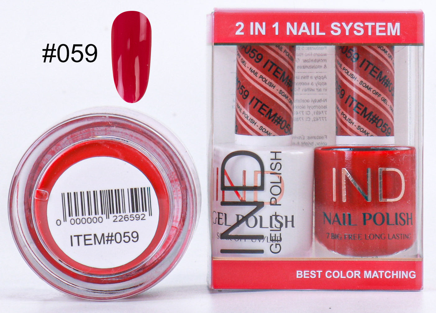 IND 3 IN 1 Combo Gel +Lacquer+dipping powder - #59