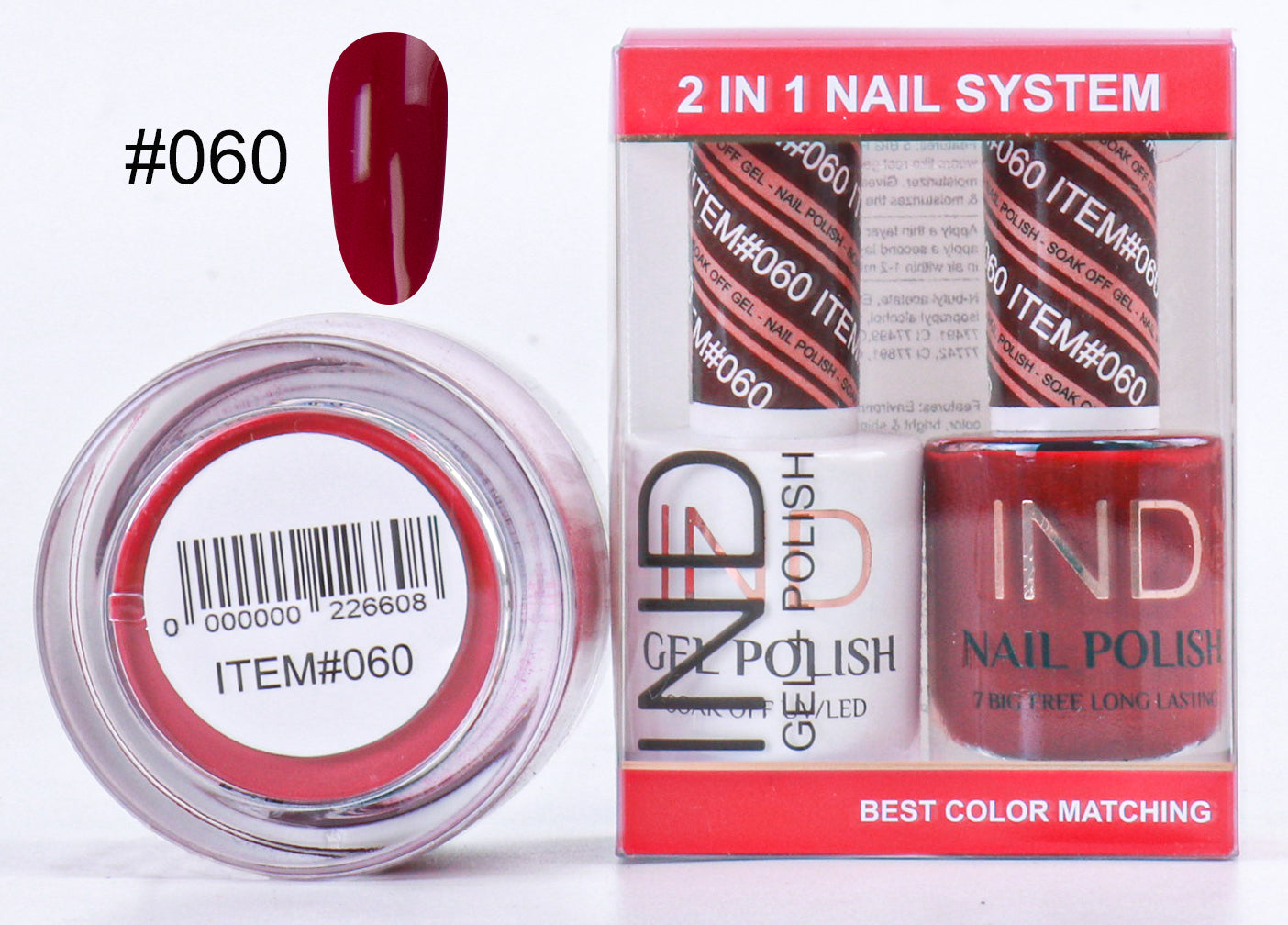 IND 3 IN 1 Combo Gel +Lacquer+dipping powder - #60