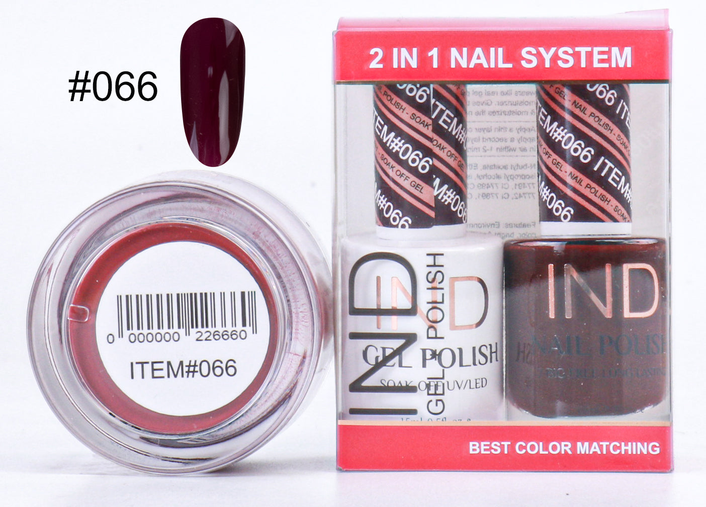 IND 3 IN 1 Combo Gel +Lacquer+dipping powder - #66