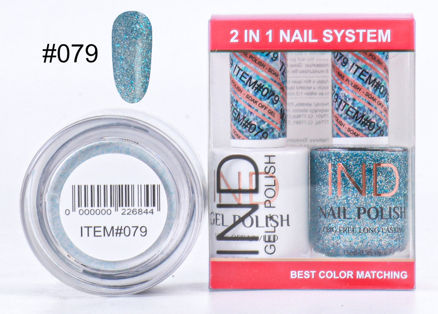 IND 3 IN 1 Combo Gel +Lacquer+dipping powder - #79