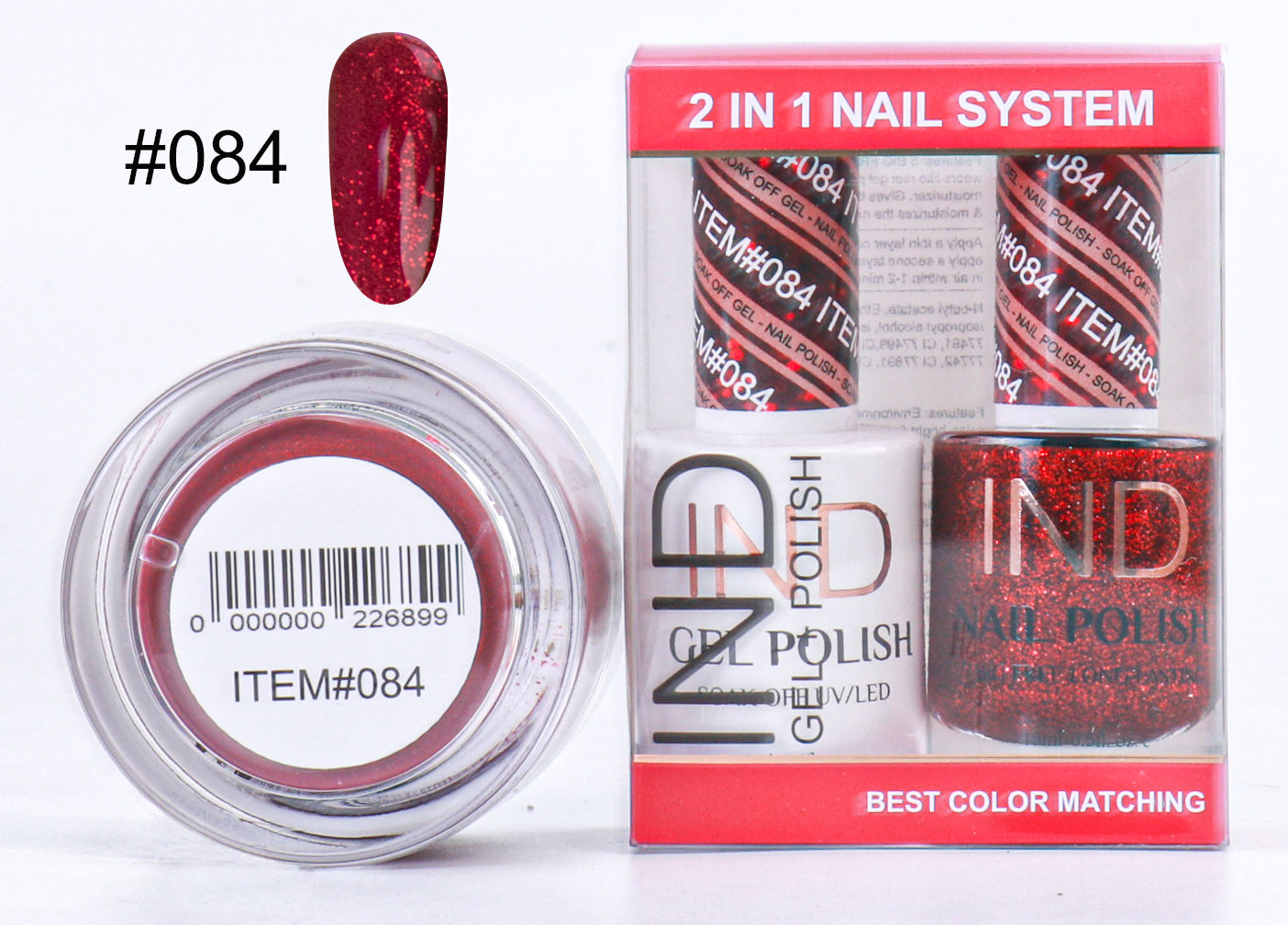 IND 3 IN 1 Combo Gel +Lacquer+dipping powder - #84