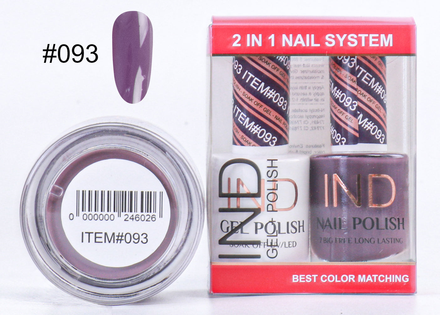 IND 3 IN 1 Combo Gel +Lacquer+dipping powder - #93