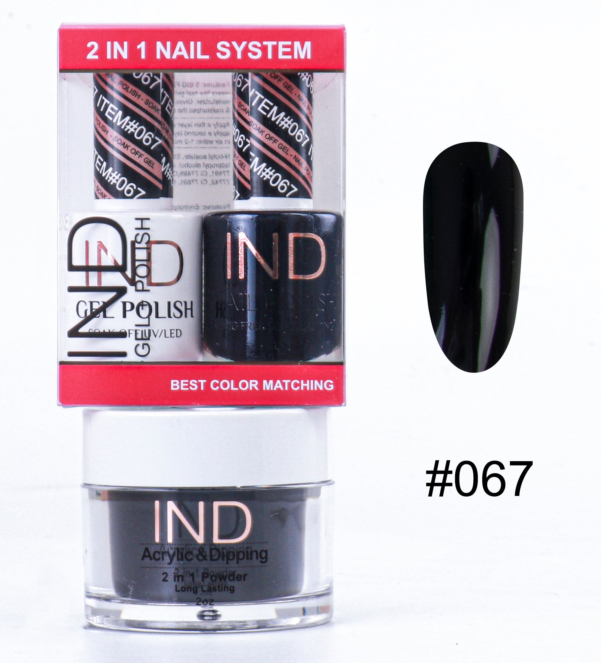 IND 3 IN 1 Combo Gel +Lacquer+dipping powder - #67