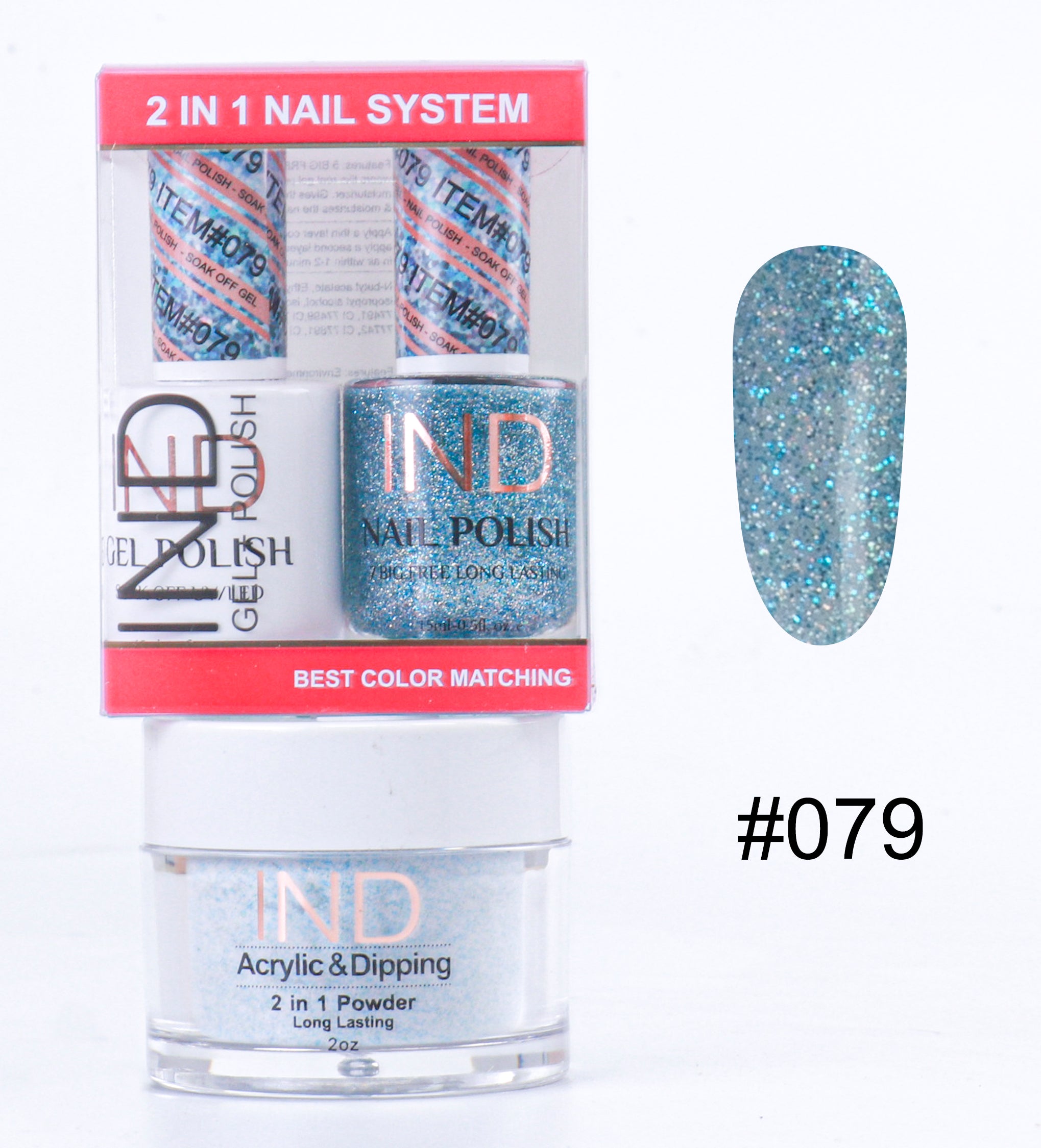 IND 3 IN 1 Combo Gel +Lacquer+dipping powder - #79