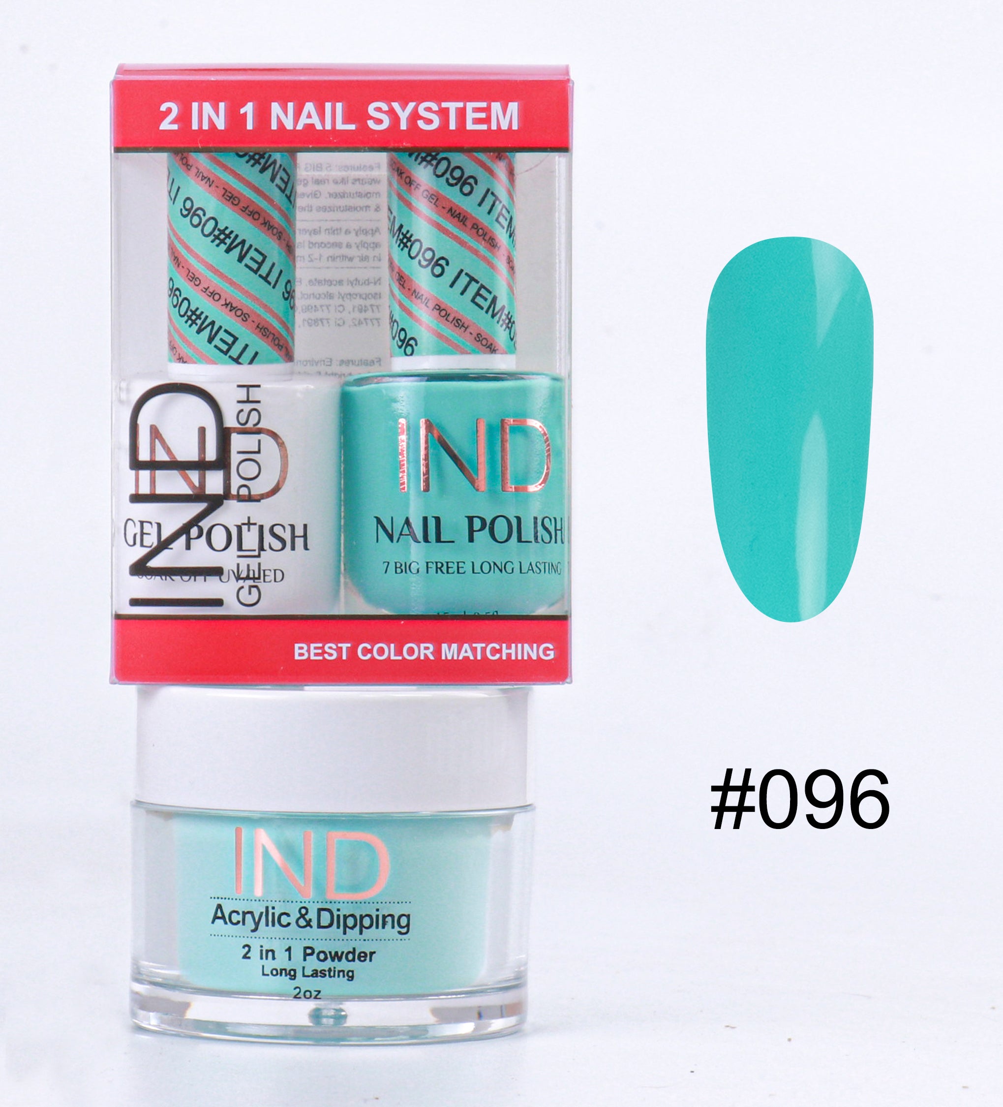 IND 3 IN 1 Combo Gel +Lacquer+dipping powder - #96