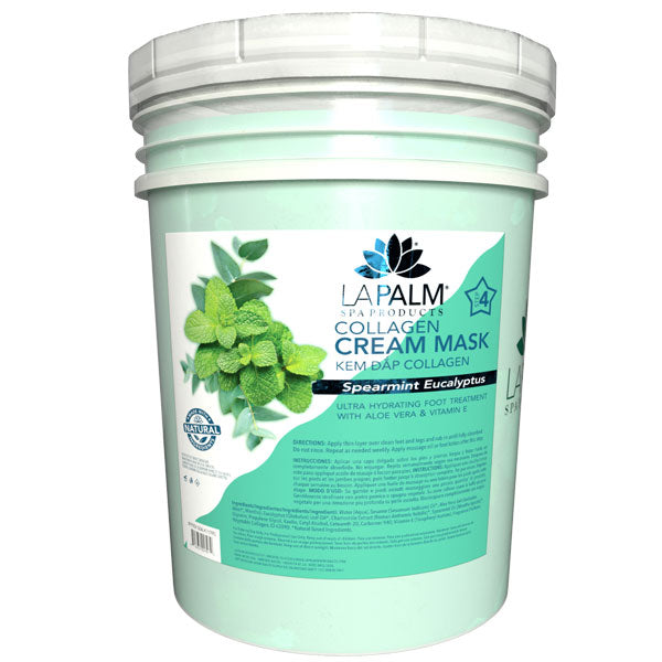 La Palm Collagen Cream Mask Bucket - Spearmint Eucalyptus